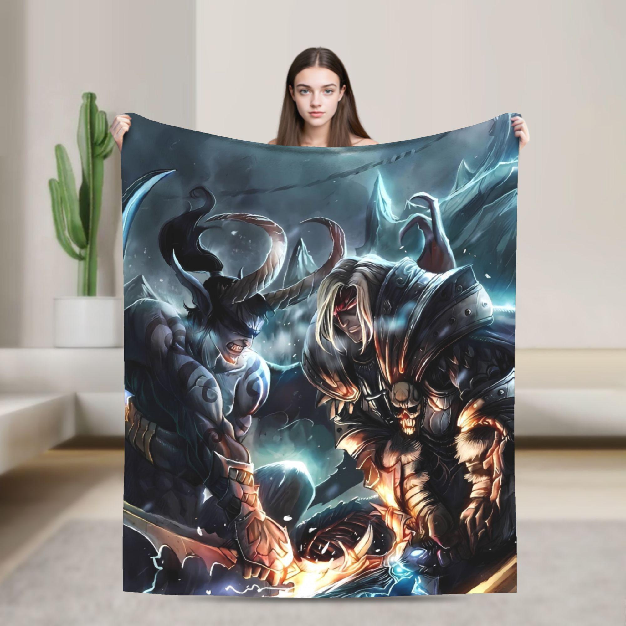 

World of Warcraft, WOW Game Blanket Quality Super Warm Throw Blanket Winter Picnic Outdoor Graphic Bedspread 75cmx90cm