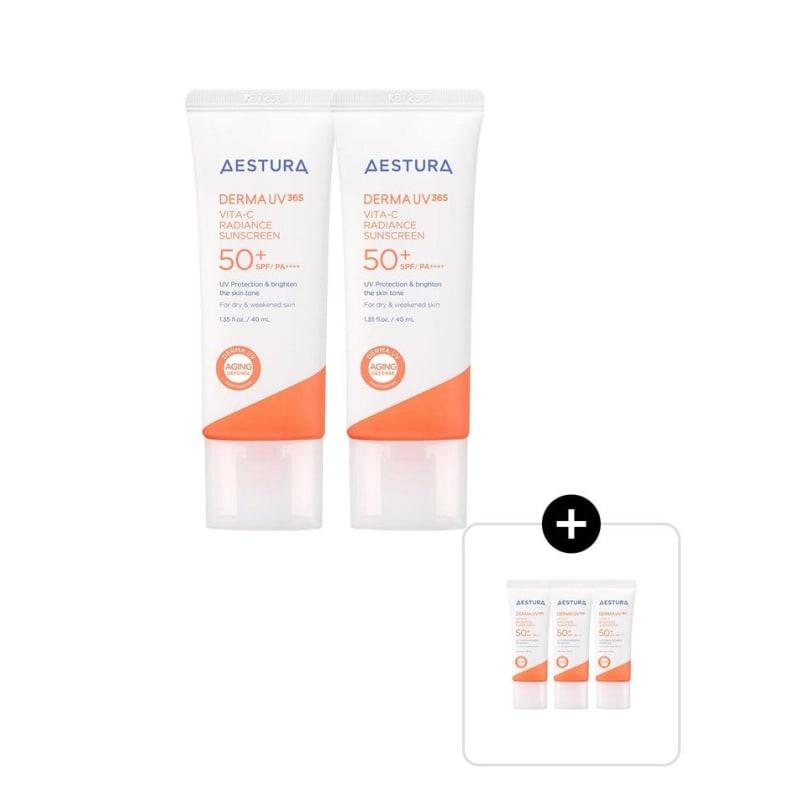 Derma UV365 Vita C Radiant Moisture Sunscreen 40ml x2
