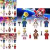 Colorful Mario Brothers Action Figures Abs Plastic Building Blocks Set