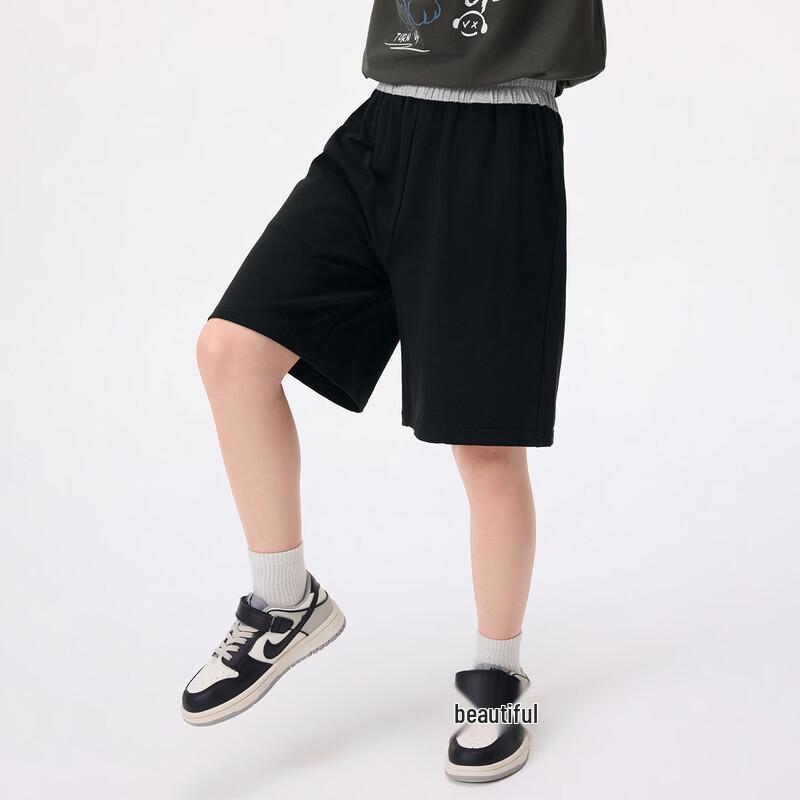 Boys' Loose Casual Elastic Waist Sports Shorts - 1 Piece