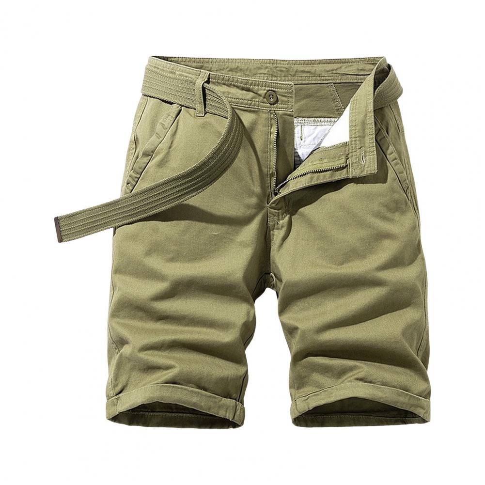 

Men Summer Shorts Oversized Mid Waist Solid Hue Straight Pockets Sport Daily Use Daily Wear Knee-Length Design Bottoms Beach Short Trousers 29 хаки