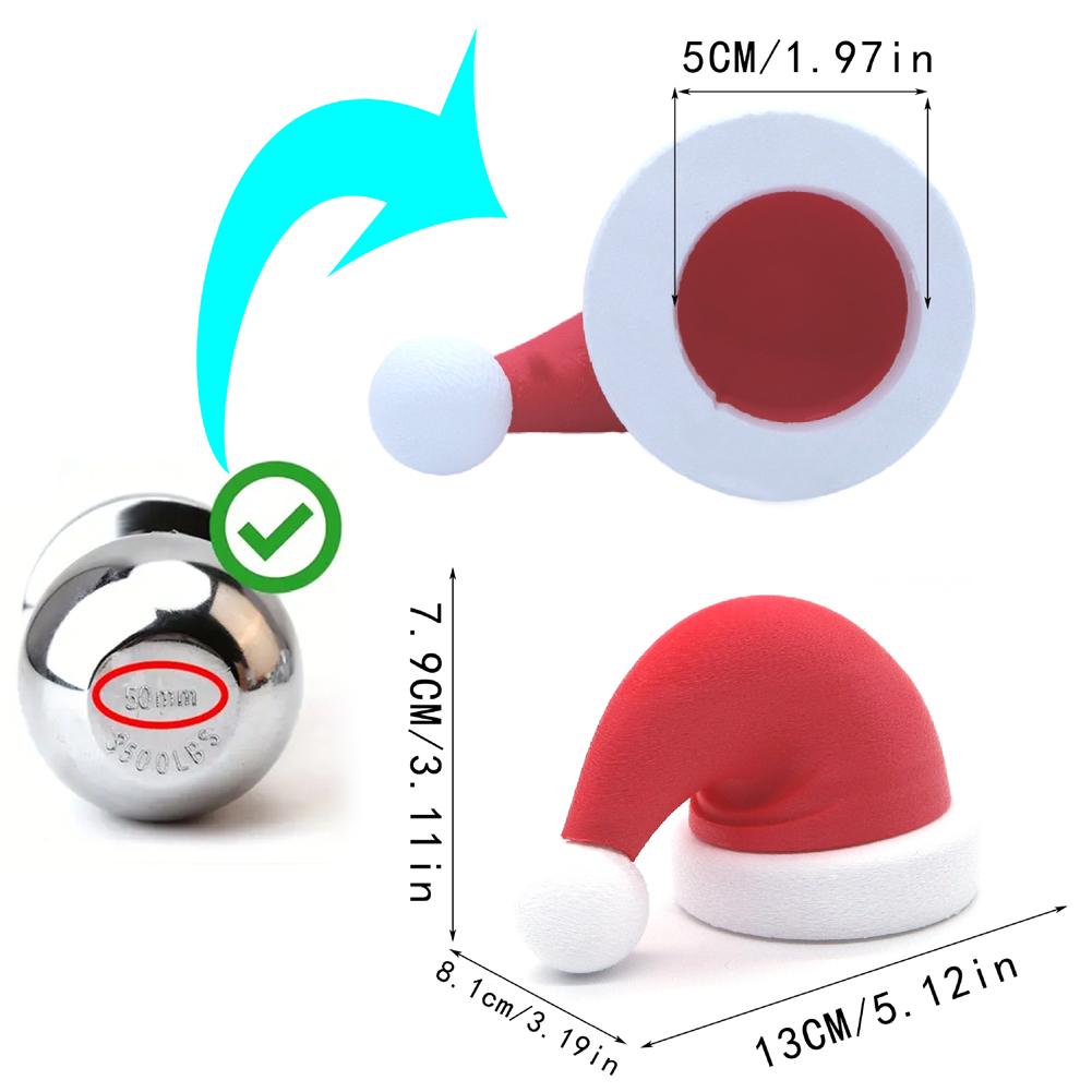 Ornament Cap de Lup Imprimat 3D Pălărie Roșie de Crăciun Statuie Sculptură Decor pentru Casă Birou Desktop Capac Decorativ pentru Cuplajul Remorcii