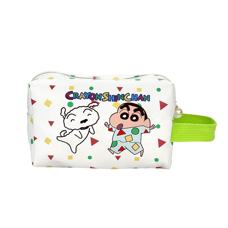 Cute Crayon Shin-Chan Handbag Makeup Bag Travel Portable Cosmetic Bag Toiletries Organizer Waterproof Large Capacity Storage Bag