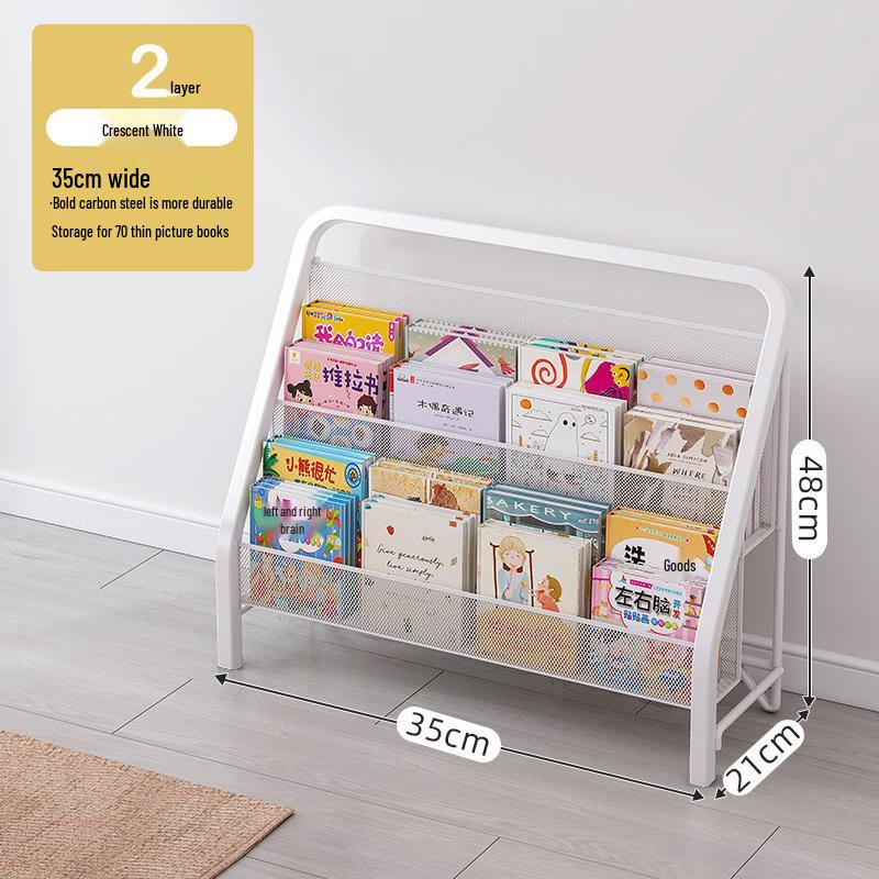 Chang Baosen 2-stöckiges Schmiedeeisen-Bücherregal