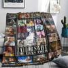 1pz Coperta in Flanella con Stampa Taylor, Alta qualità per Tutte le Stagioni, Decorazione per la Casa, Calore e Comfort, Perfetta per Regali di Natale