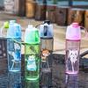 600ML Creative Spray Bottle Portable Children Outdoor Sports Multi-function Straw Cute Water Bottle