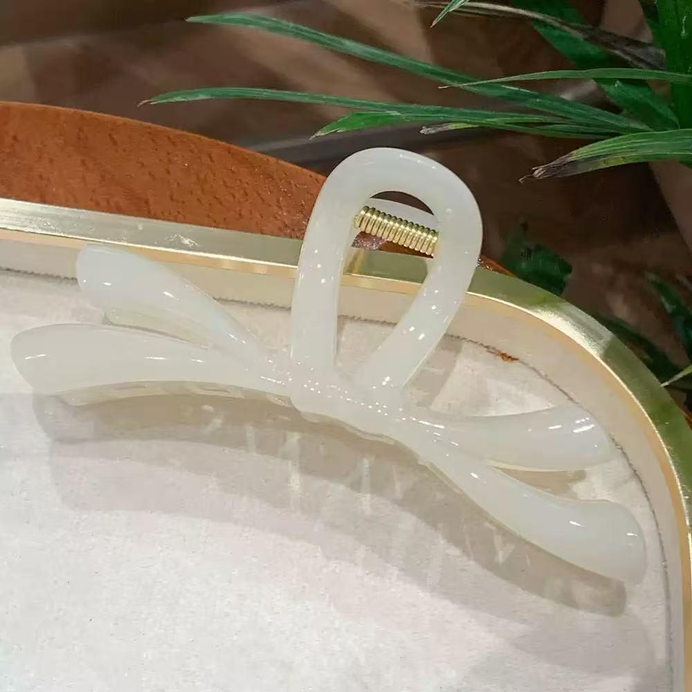 Elegant Large Bow Hair Clip for Women: High-End, Fashionable Shark Clip Hairpin