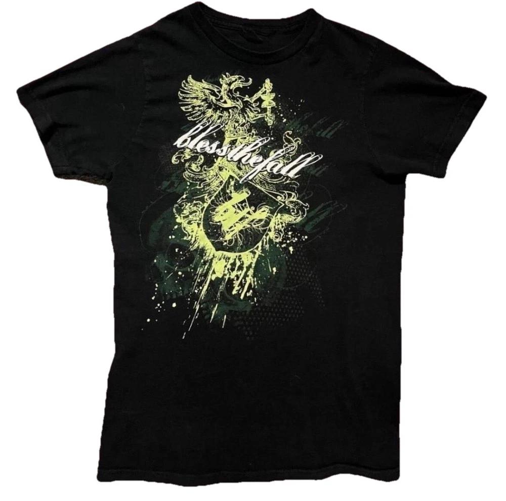 Vtg Blessthefall Schwarzes Baumwoll-T-Shirt Alle Größen S5XL Geschenk für Fans Mi165