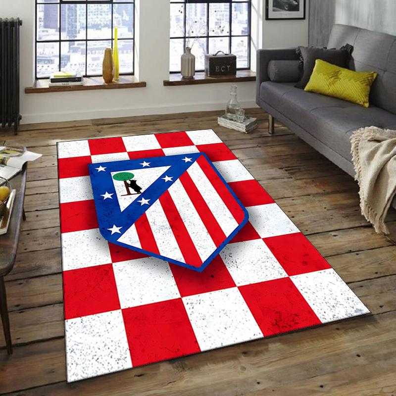 1pc Football Team Design Area Rug - Non-Slip, Soft & Cozy Floor Mat for Living Room, Bedroom, Office - Indoor/Outdoor Decorative Carpet