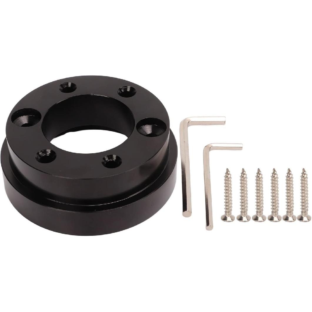 Steering Wheel Adapter, 70mm Aluminium Alloy Quick Release Steering Wheel Adapter Plate for G29 G920 13 14in Steering Wheel