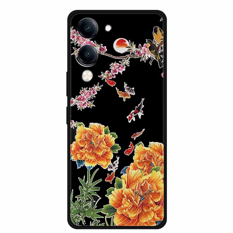 Lovely Relief Cover For Vivo Y04 V2430 Y37C Y29S V2446 Funda 3D Cartoon Soft Silicone TPU Phone Case Y29T Y19sGT Bumper