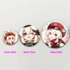 32/44/58mm Klee Pin Round Cartoon Funny Snap-in Brooche for Backpack Cothes Accessorie Anime Genshin Impact Collection Badge Hat Decoration