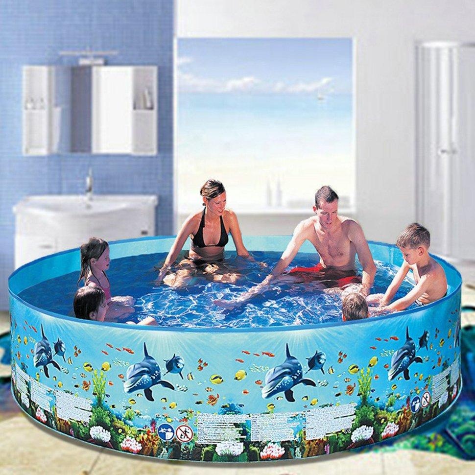 Swimming Pools Above Ground Folding Round Bathing Tub Outdoor For Adults Kids Family Pool Blow Up Pool