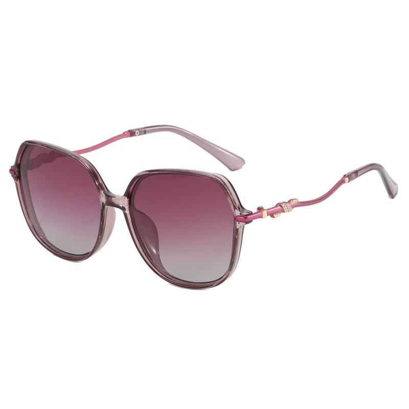 New irregular gorgeous sunglasses women's European and American fashion retro polarized sunglasses street sunshade glasses