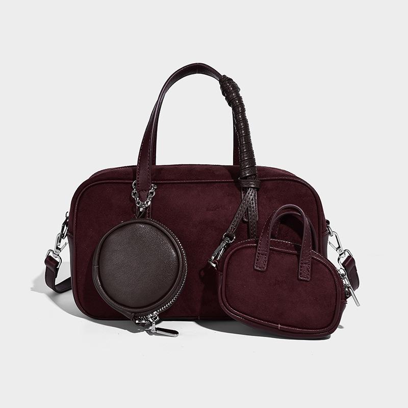 2025 New Fashion Commuting Handbag, Niche High-End Large Capacity Shoulder Crossbody Boston Pillow Bag