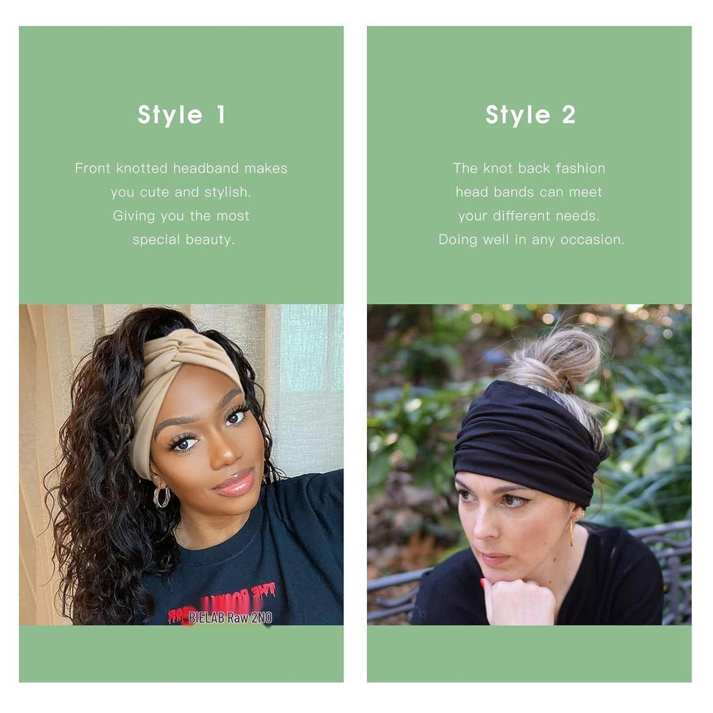 Bohemian Sweat-Absorbing Wide Yoga Headband
