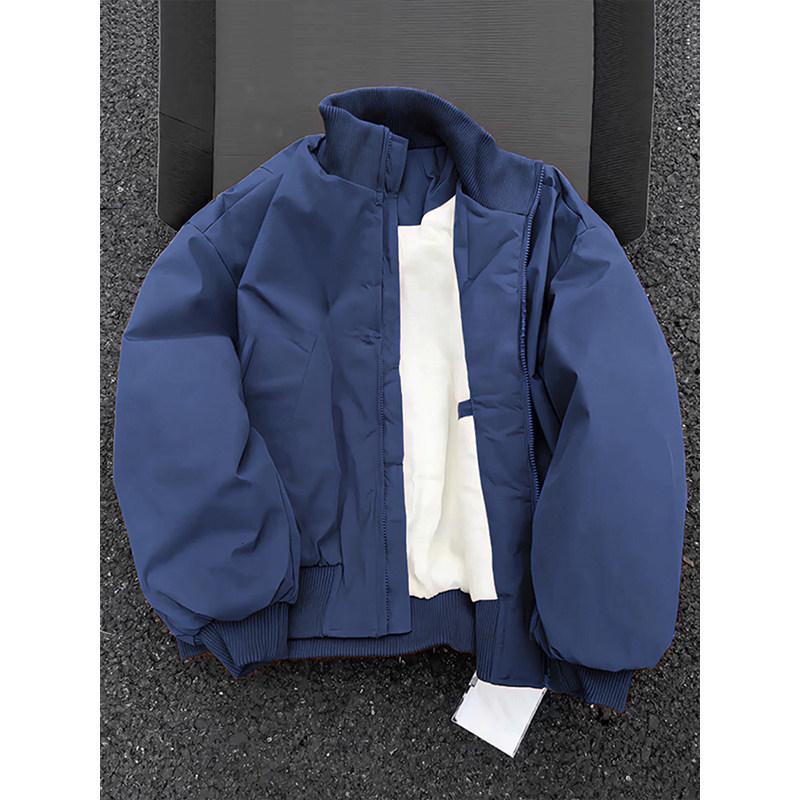 Melanoid Men's Stand Collar Jacket - Trendy Brown Autumn/Winter Baseball Style