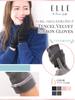 ELLE Smartphone Made in Velvet Hem with Cute Tencel Christmas Brand Case Included Size Women's Gloves, Compatible, Japan, Ribbon, Velvet, Gift, Logo,