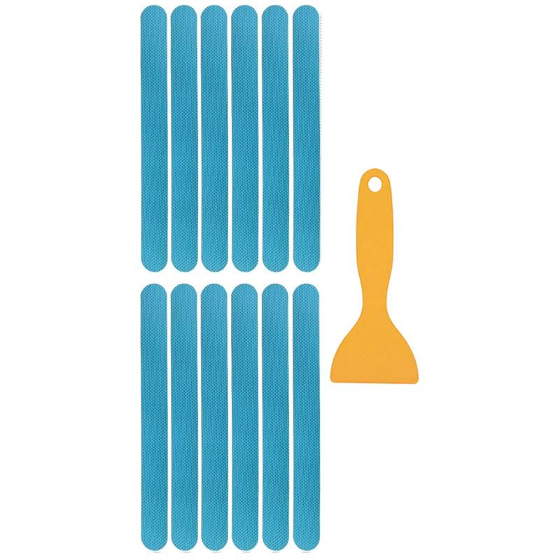 Anti-slip Strips Safety Shower Treads Stickers Bathtub Non Slip Sticker With Scraper  Anti Skid Tape For Shower Tub Steps Floor
