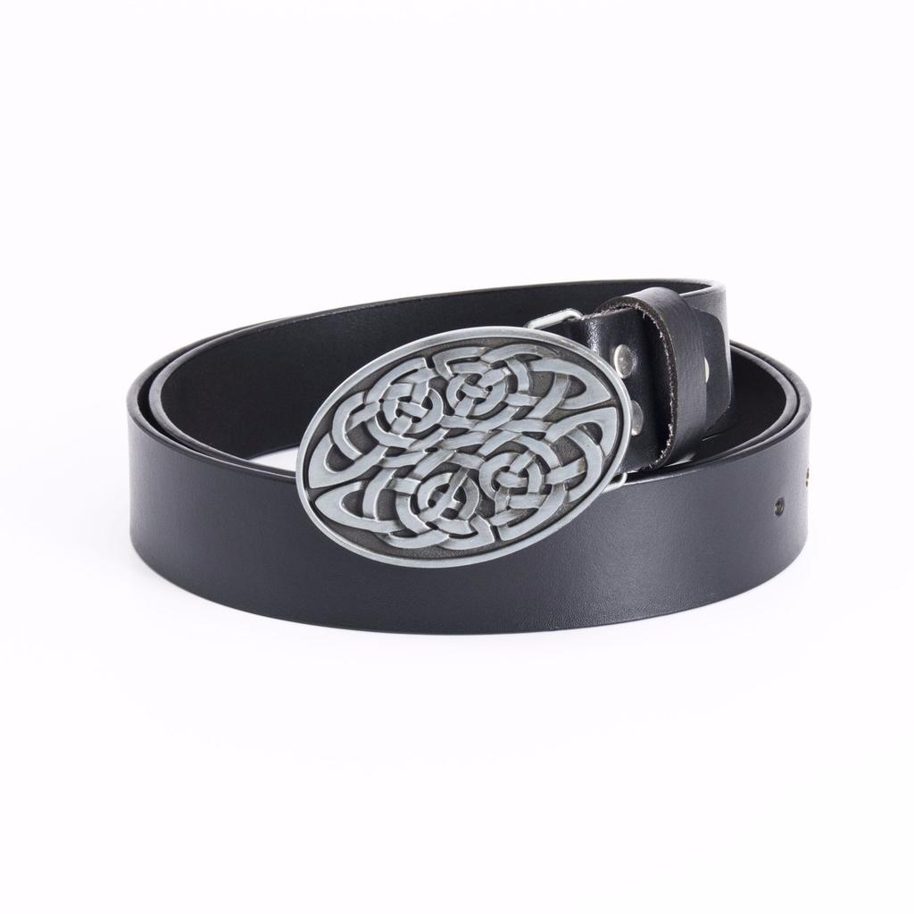 Fashion New Men's Belt Retro Whole Cowhide Smooth Buckle Belt Men's Waist Belt