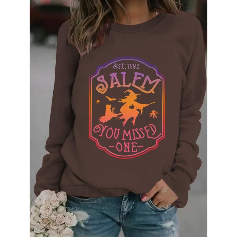 YYFS Women's Fashion Casual Spring Fall Long Sleeve O-Neck Pullovers & Long Sleeves
