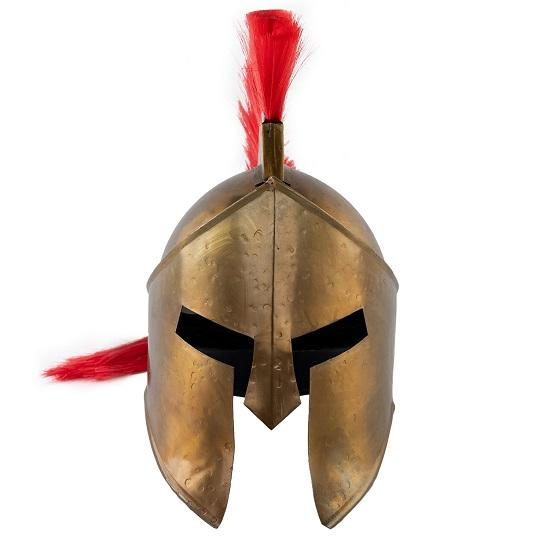 Medieval Armour King Leonidas Greek Spartan Roman Helmet | Men's Spartan Warrior Headwear Costume Accessories | 300 Movie Authentic Replica Helmet