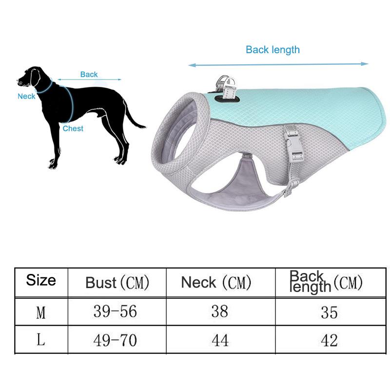 Summer Cool Down Gear for Dogs, Dog Cooling Vest UV Sun Protection - Lightweight, Dog Anxiety Relief Vest During Hot Days