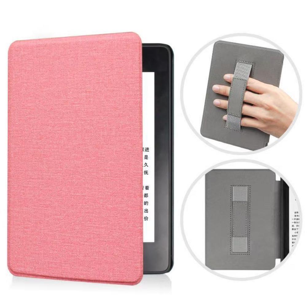 Kindle Case 2024 for Amazon Kindle 658 Youth Edition KPW6 Fabric Cover with Hand Strap Protective Shell