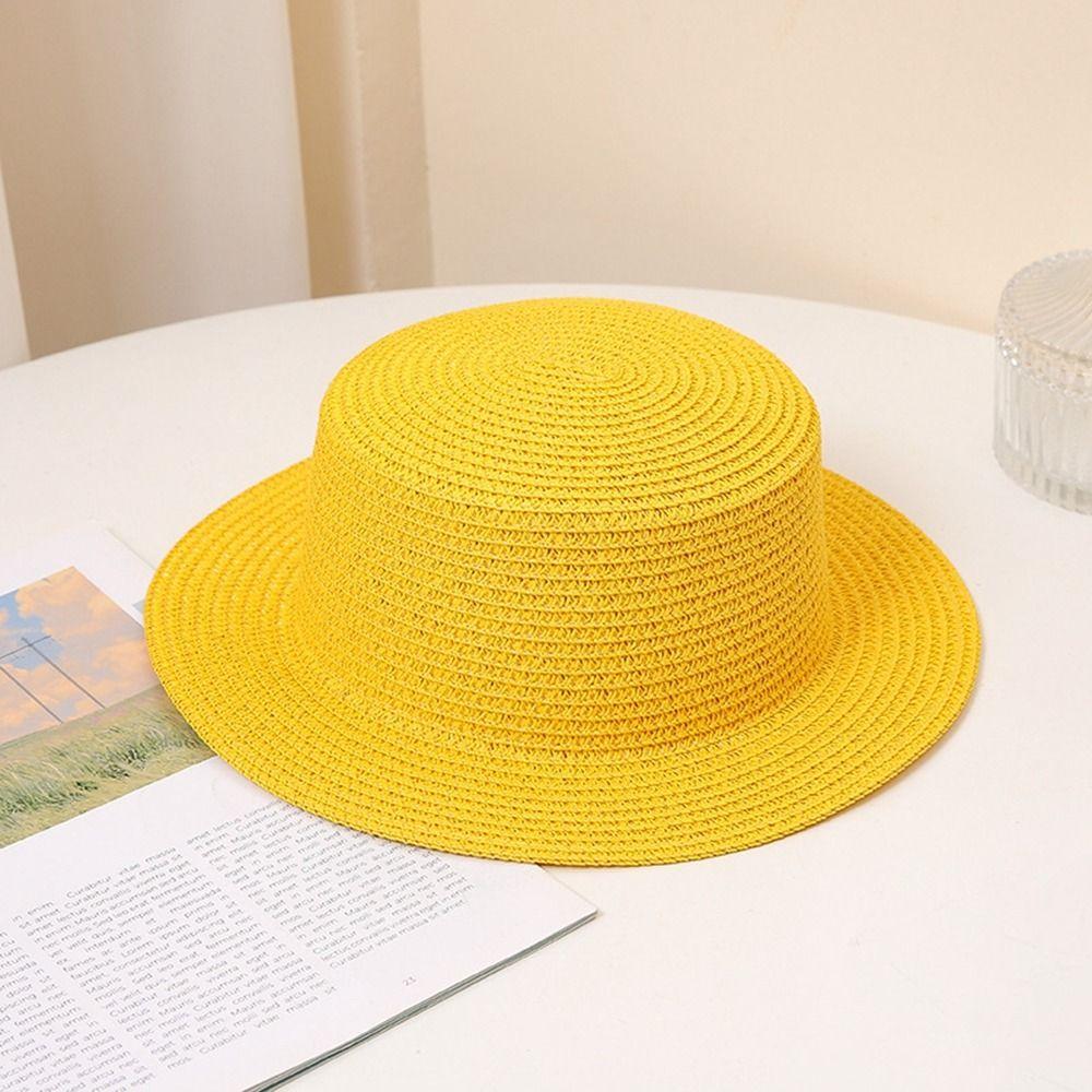 10 Colors Straw Hat UV Protection Sun Protection Hat New Beach Sun Hat  Summer Fashion Wear