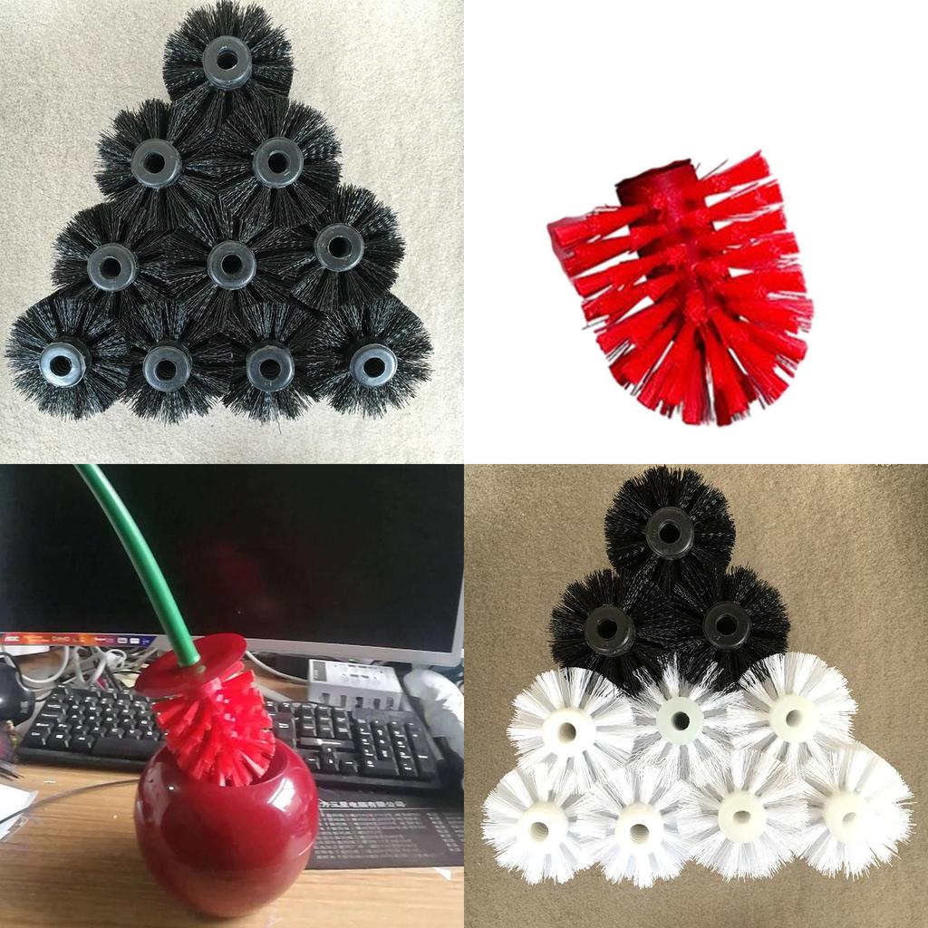 Durable Plastic Toilet Brush Head Cherry Toilet Brush Replacement Head For Long-lasting Use
