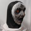 Dress Up White-haired Witch Mask Latex Party Cosplay Props Halloween Ghost Witch Mask  Unisex