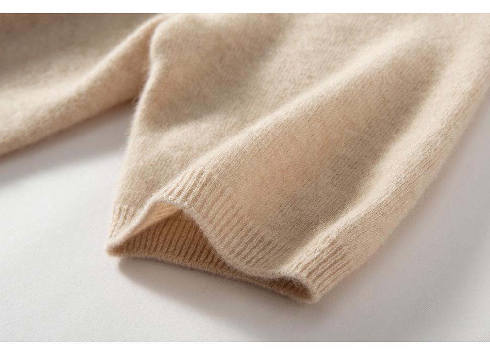 Women's Seamless Short-Sleeve Slim-Fit Round-Neck Knit Pullover
