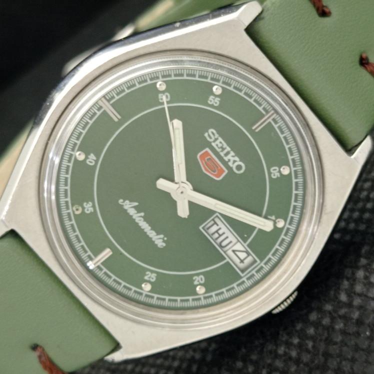 

Б/У винтажные часы SEIKO 5 AUTOMATIC 6309A JAPAN MENS D/D GREEN 608i-a316886-2 SKU608i-a316886