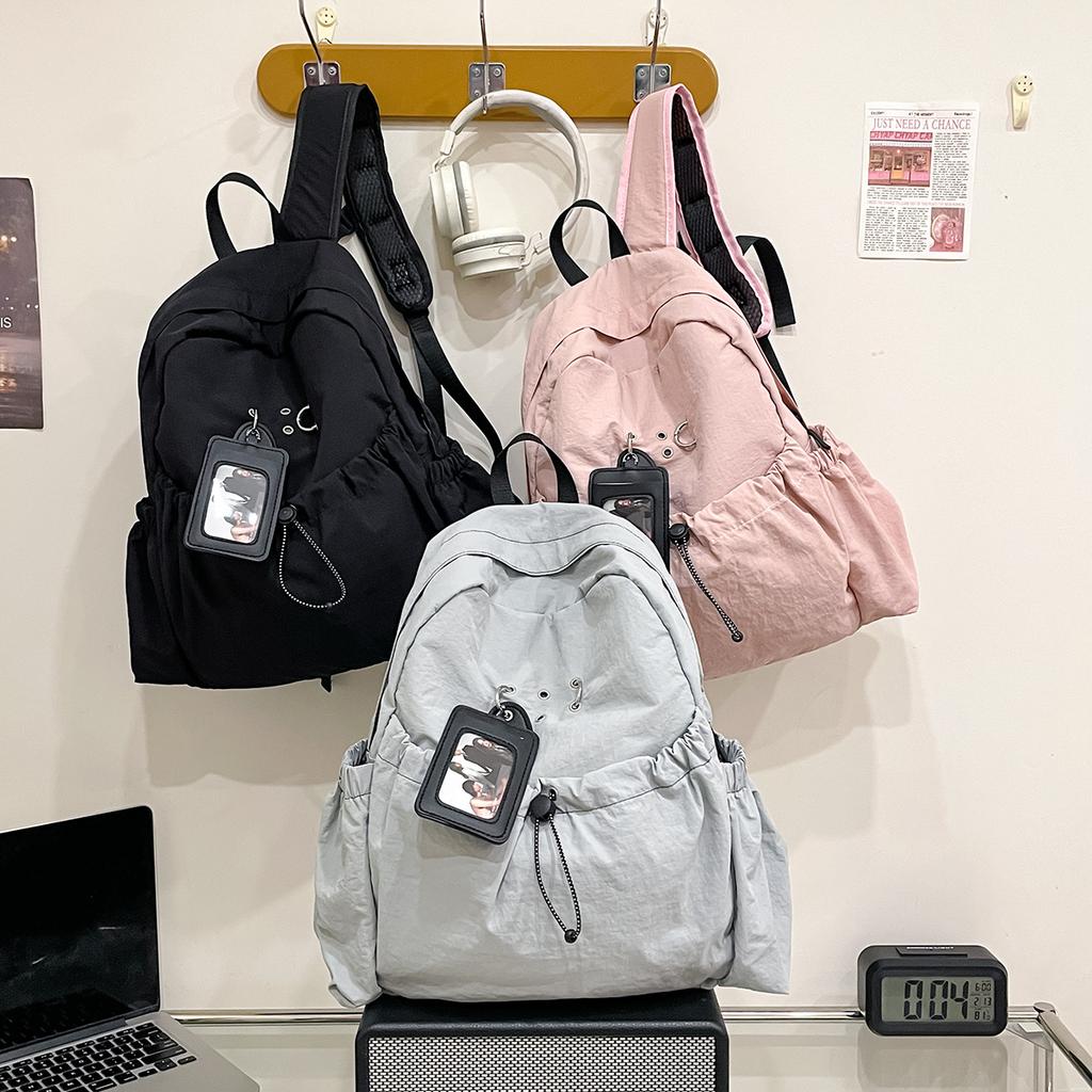 New ins design niche lightweight backpack versatile student schoolbag women's leisure simple commuter travel backpack
