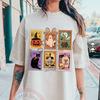 Retro Halloween Cat Ghost Tshirt, Girly Halloween Tee, Fall Halloween Tshirt, Spooky Season Tee, Ghost Pumpkin Halloween, Spooky Mama Tshirt