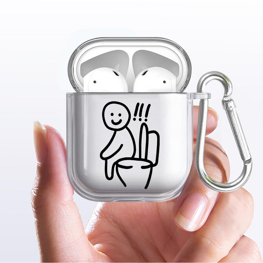 Cartoon Matchman Case For Airpods 2 1 Pro2 4 3 Pro3 Pro Clear Earphone Cases Cover