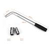 Telescoping Brace Wrench L Shape Tire Wrench Spanner For Effortlessly Nut Removal Adjustable Length High Leverages Design