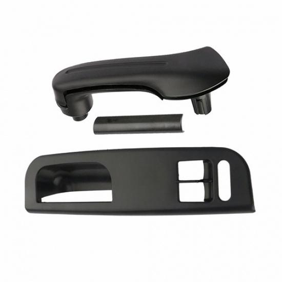 Front LH Window Switch Panel Bezel Door Handle Trim Set For VW Golf MK4 2 Doors