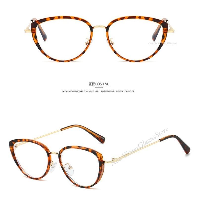 Cat Eye Women Trending Cat Eye Optical Strong Classic Alloy Glasses Frame Prescription Myopia Hyperopia Glasses Frame