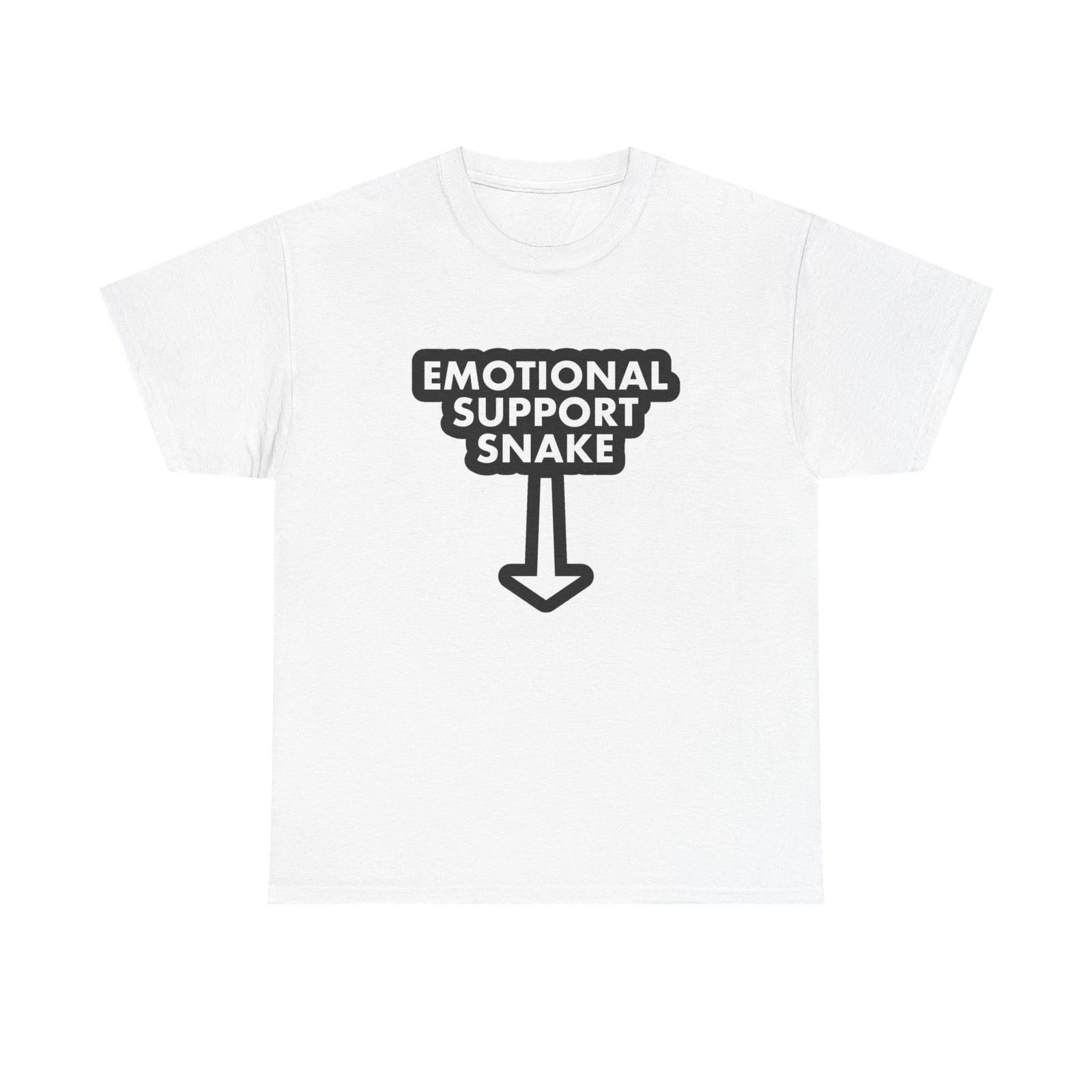 Emotional Support Snake Sex Humor T Shirt Graphic Unisex Heavy Cotton NEW GIFT L