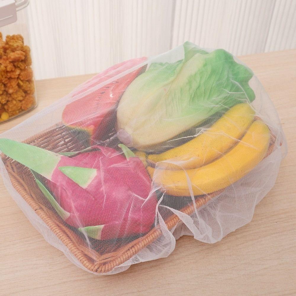 Durable Breathable Food Cover Anti-fly Insect Foldable Fan Cover Vegetable Fruit Dust Cover for Food Barrels Sauce Jars