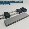 Professional Diamond Knife Sharpeners 400# & 1000# Sharpening Stone Woodwork Grinding System Whetstone Accessory Anti-slip Base