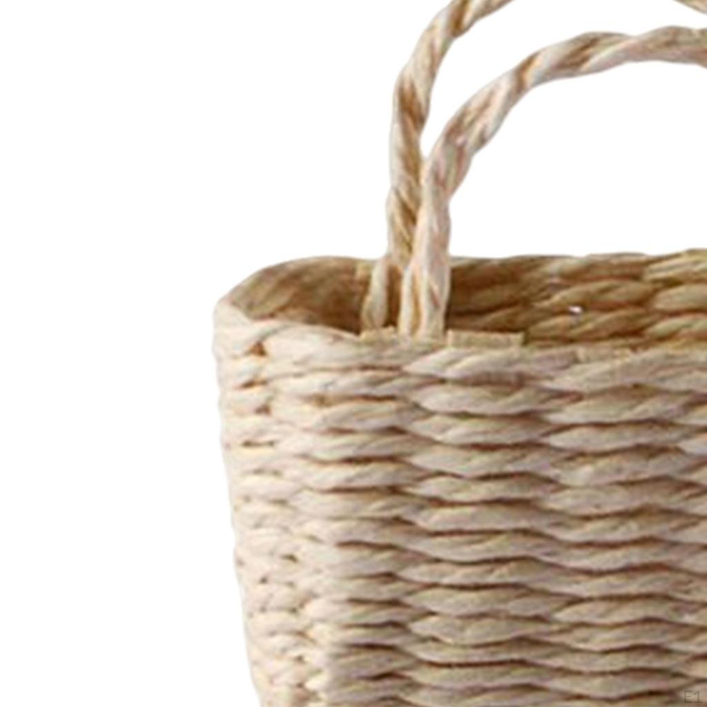 Doll House Storage Basket Furniture Dollhouse Miniature Accessorie for Micro Landscape Children