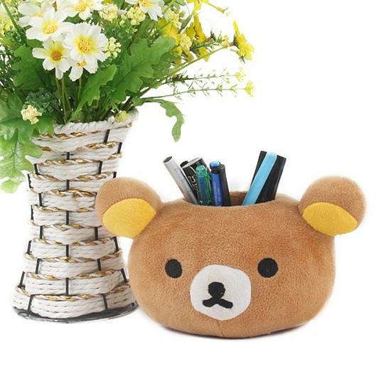 Adorable Cartoon Bear Pen Holder for Students: Cute and Creative Desk Organizer