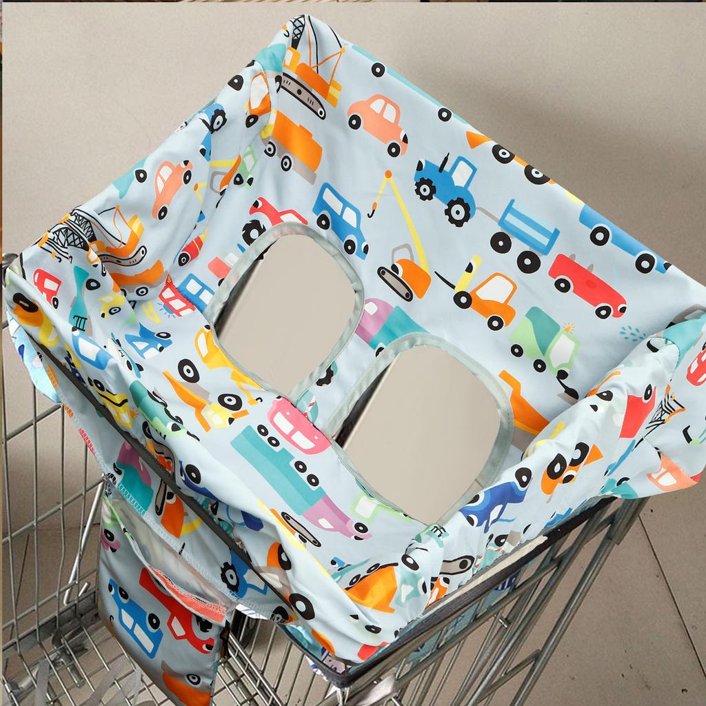 Karton-Stil Einkaufswagen Sitzbezug Wasserdicht Weich Bequem Baby Sicherheit Wagenabdeckung für Hochstühle Kleinkind Säugling Kinderwagen