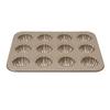 12 Cavity Baking Mold Carbon Steel Shell Shaped Cookies Trays Baking Pan Mold for Cookie Cake