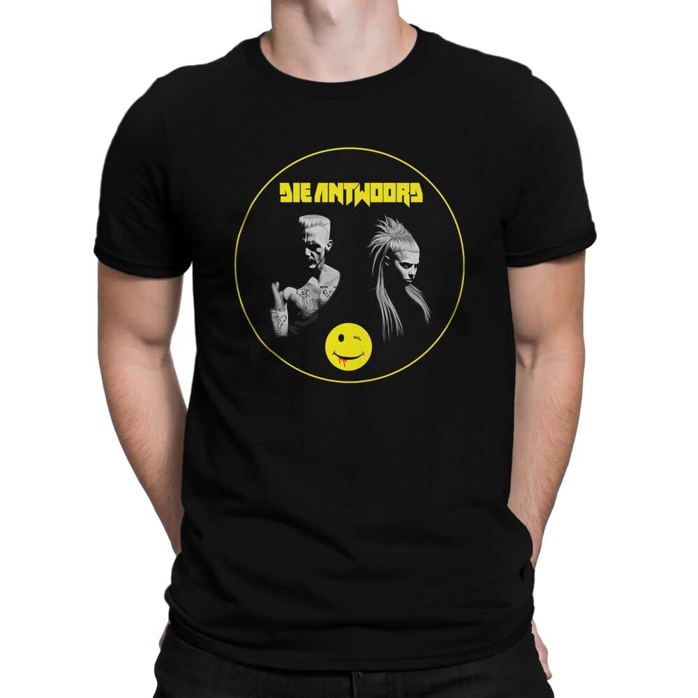 Die Antwoord Yolandi Visser Smiley Logo Rap,Rave ZEF Aphex Men Printed T-Shirt