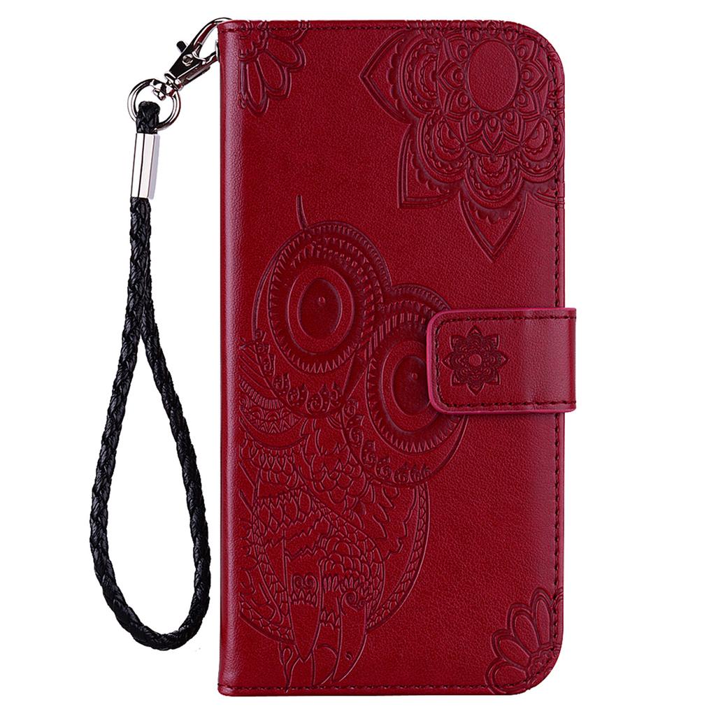 For Xiaomi Redmi Note 13 Pro+ 5G Leather Case Owl Imprinted Wallet Phone Cover Stand