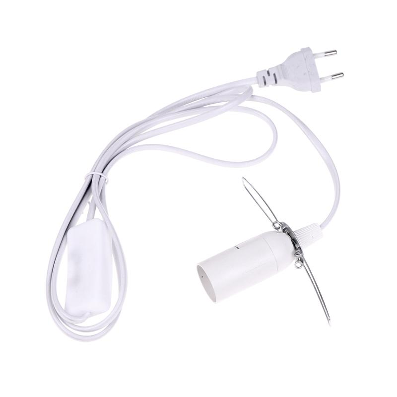EU Plug E14 Hanglamp Holder Light Bulbs Socket With Switch Wire 1.55m Power Cord Cable For Pendant Fixture Hang Lamp