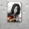 Jimmy Page Metal Signs Wall Decor Vintage Tin Signs Captain Metal Poster Decor for Bar Pub Club Wall Decoration